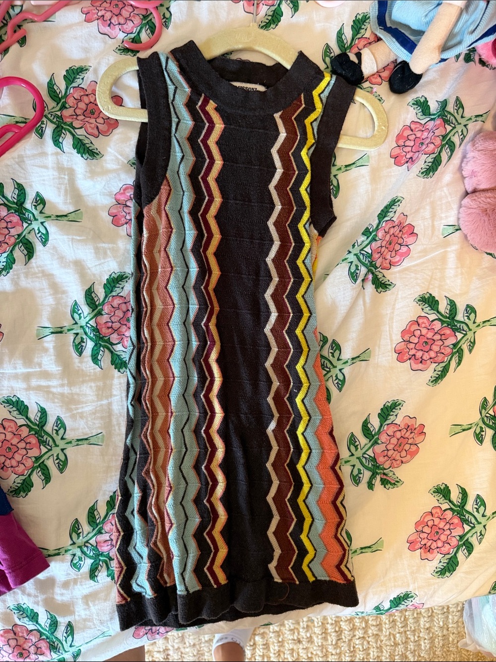 Missoni for Target Black Zigzag Multicolor Knit Dress